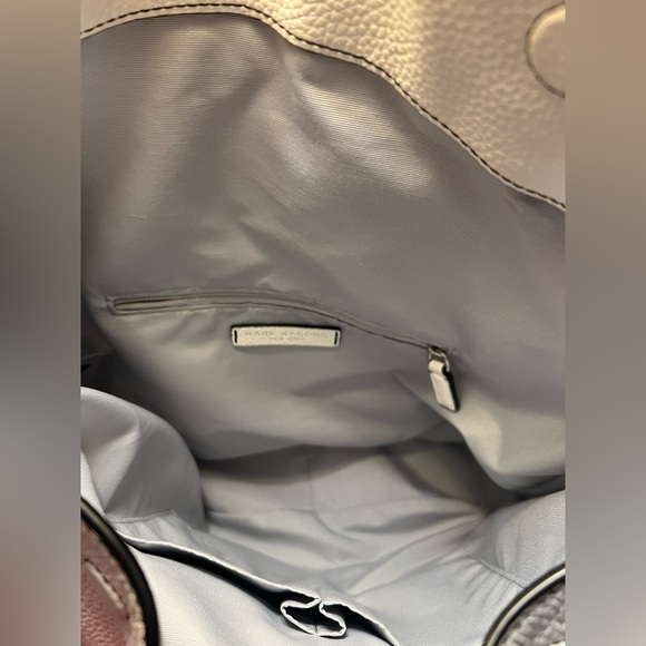 Marc Jacobs Empire City Hobo double strap Pebble Leather Porcelain Shoulder Bag - Picture 5 of 15